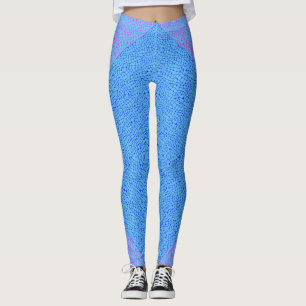 Net pattern 05 Indigo BBlue LBlue BG Leggings
