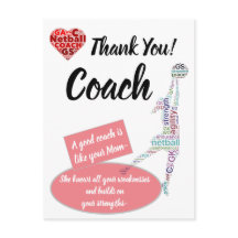 Netball Coach für Inspiration danke