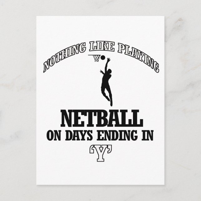 NETBALL-Designs Postkarte (Vorderseite)