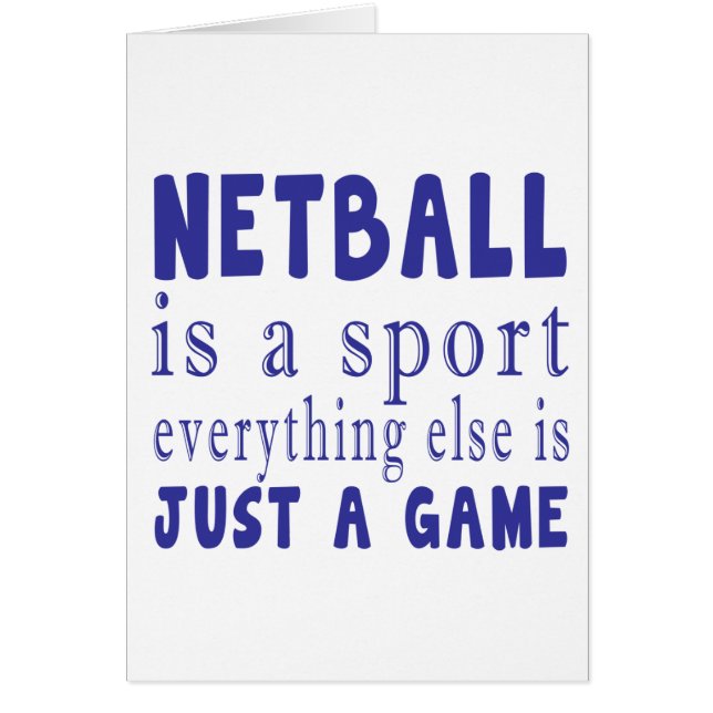 NETBALL GERADE EIN SPIEL (Vorne)