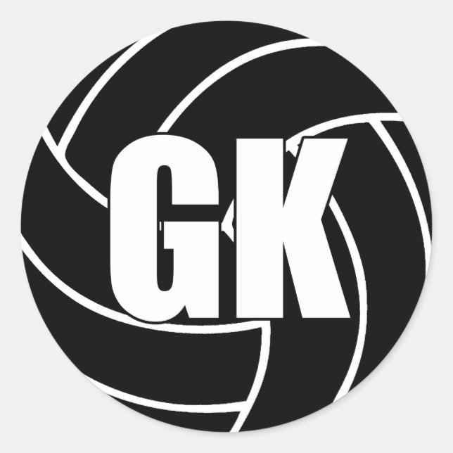 Netball Goal Keeper, GK, Netball Team Stickers (Vorderseite)