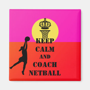 Netball-Kostenvoranschlag für Ruhe und Coach behal Magnet