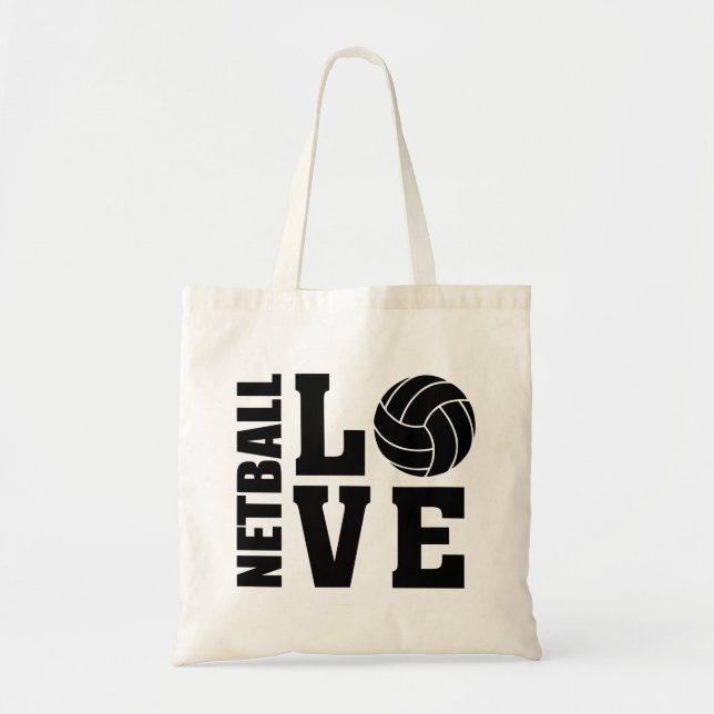 Netball-Liebe, Netball Tragetasche (Vorne)