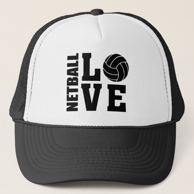 NETBALL LIEBE Netball Truckerkappe (Vorderseite)