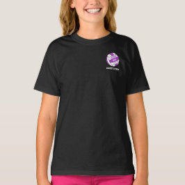 Netball lila White Out Teamname T - Shirt