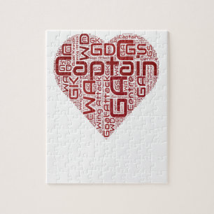 Netball-Positions-Herz-Entwurf Puzzle