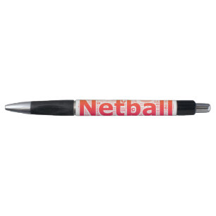 Netball-Positions-Typografie-Entwurf Kugelschreiber