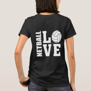 Netball-Spieler Ultimate I Liebe Netball T-Shirt