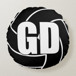 Netball-Spieler - Verteidigung der Ziele - GD Rundes Kissen