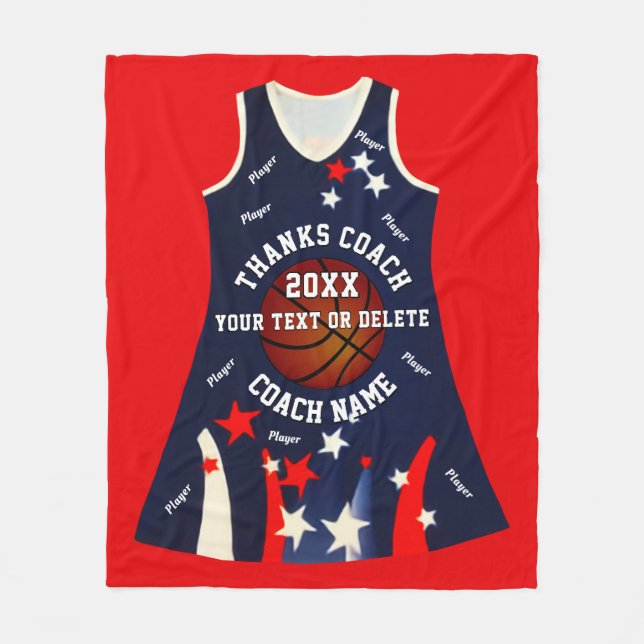 Netball-Trainer für Sonderbestellung Fleecedecke (Vorderseite)