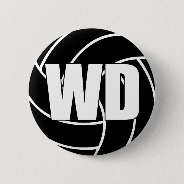 Netball Wing Defense WD Button (Vorderseite)