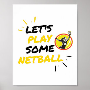 Netballspielerin Poster