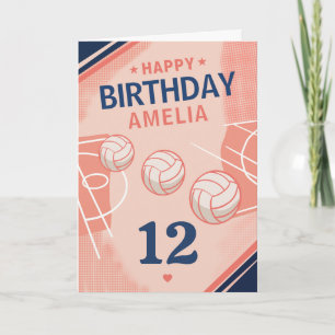 Netballspielerin zum 12. Geburtstag Mädchen Karte
