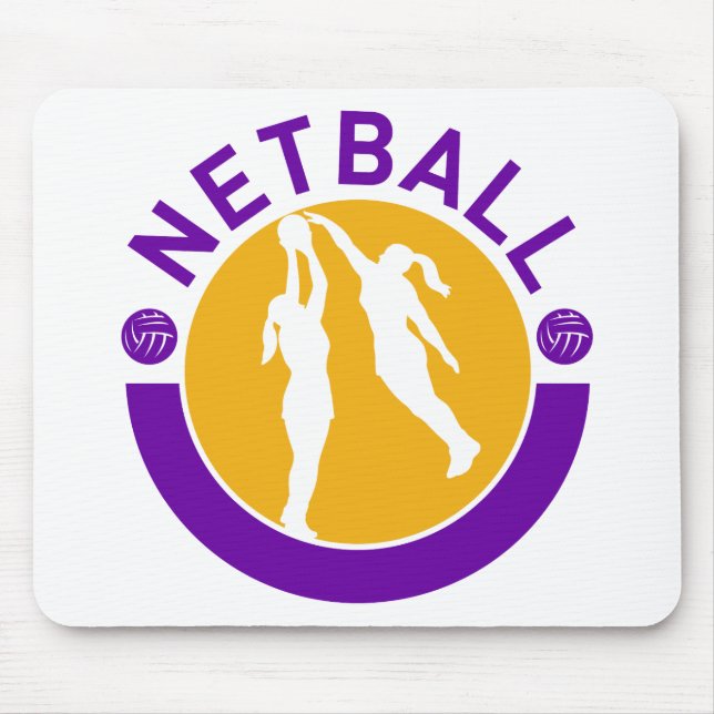 Netballspielerschießen, das den Schuss blockiert Mousepad (Vorne)