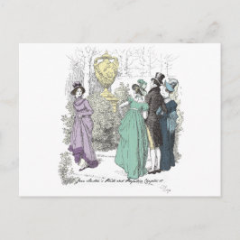 Netherfeld-Pfad - Jane Austen Pride & Prejudice Postkarte