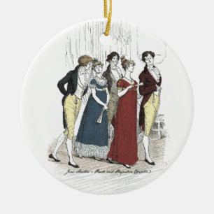 Netherfield Party Ankunft - Pride & Prejudice Keramik Ornament