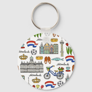 Netherland-Doodle-Muster Schlüsselanhänger