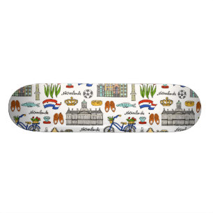 Netherland Gekritzel-Muster Skateboard