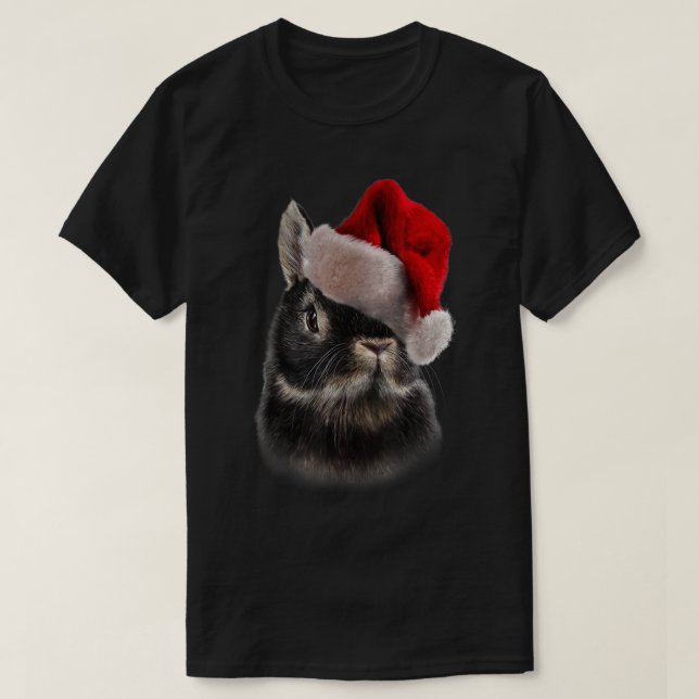 Netherland Zwerg Rabbit Weihnachtsfeiertage Weihna T-Shirt (Design vorne)