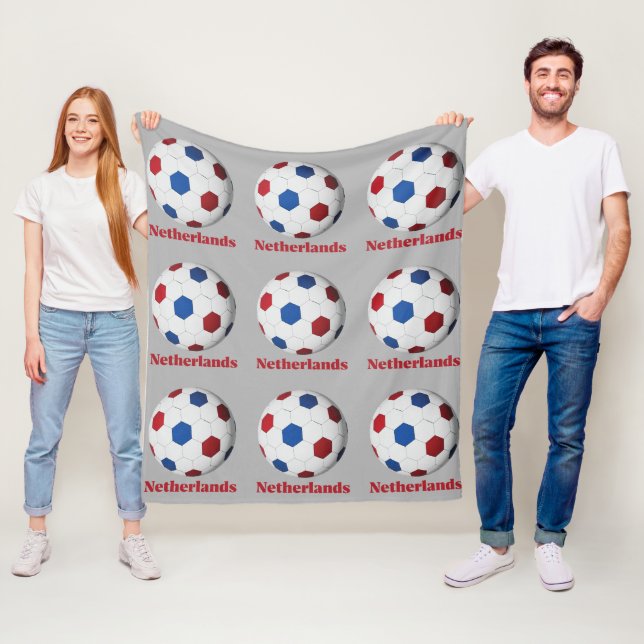 Netherlands Soccer Fleecedecke (Beispiel)