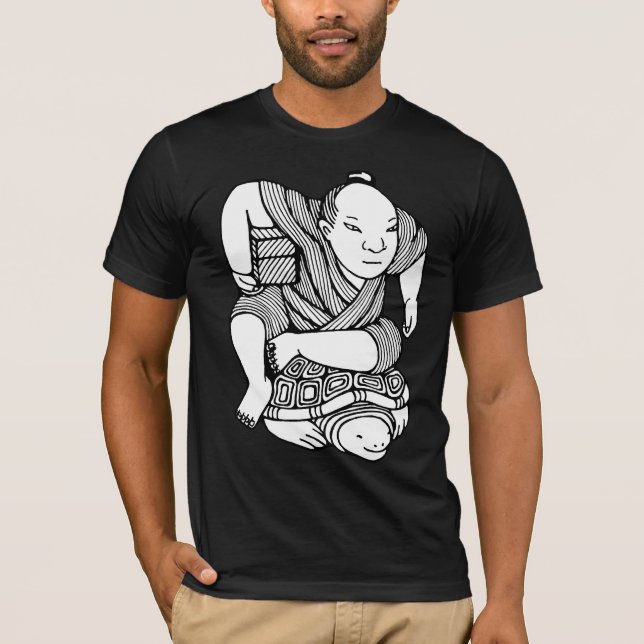 Netsuke Vorlagenzeichnen T-Shirt (Vorderseite)