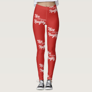 Nett bis die nachgewiesenen frechen Leggings (rot)