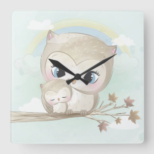 nett quadratische wanduhr