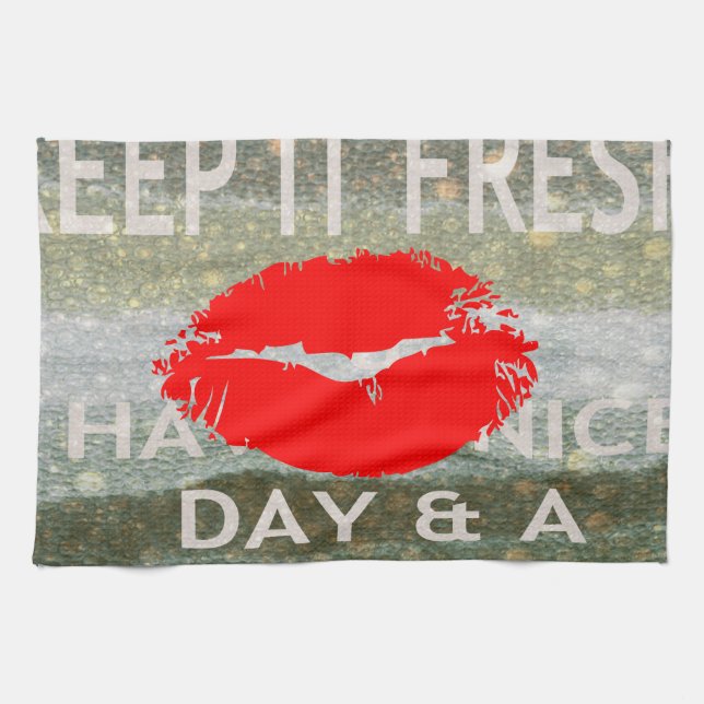 Nett und perfekt Save the Date Handtuch (Horizontal)