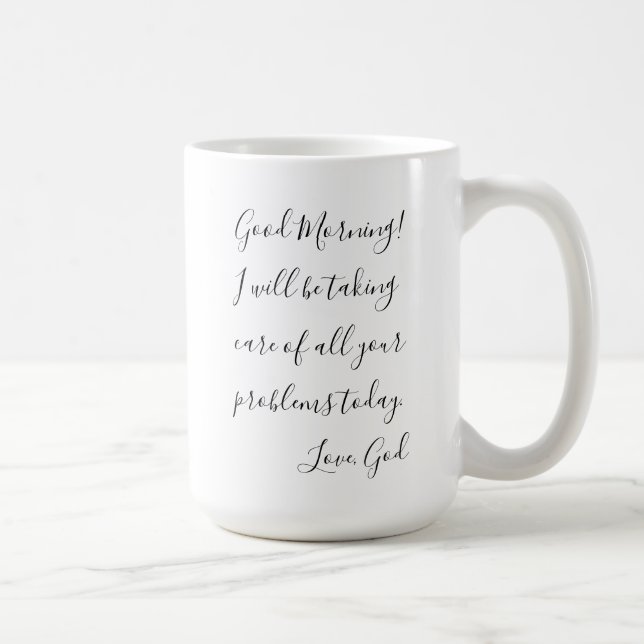 Nette aufmunternde guter Morgen-Tasse Kaffeetasse (Rechts)
