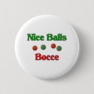 Nette Bälle. Bocce Button