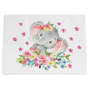 Nette Elefant-Babyparty-Geschenk-Tasche Große Geschenktüte