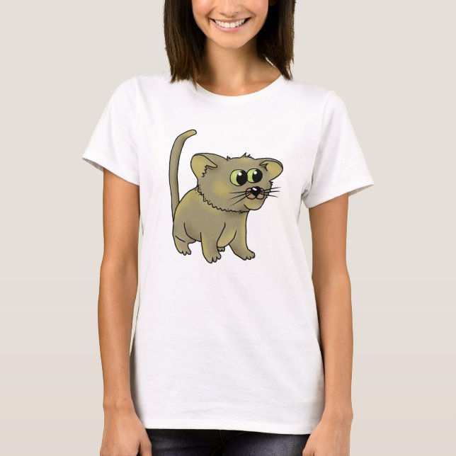 Nette Katze T-Shirt (Vorderseite)