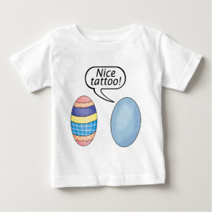 Nette Tätowierungs-Ostereier Baby T-shirt
