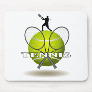 Nette Tennis-Insignien Mousepad