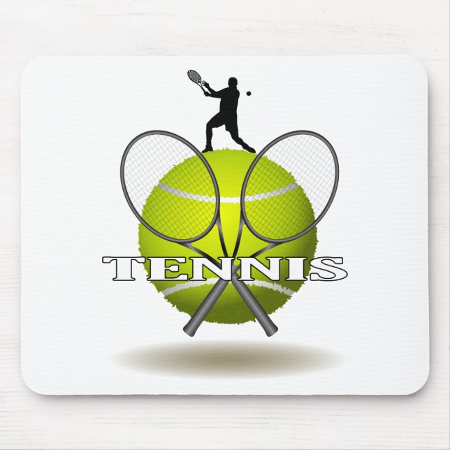 Nette Tennis-Insignien Mousepad (Vorne)