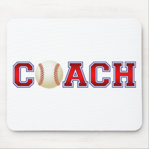 Nette Trainer-Baseball-Insignien Mousepad