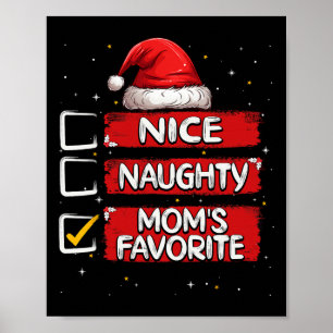 Nette unartige Mutters Lieblings-Weihnachtsliste S Poster