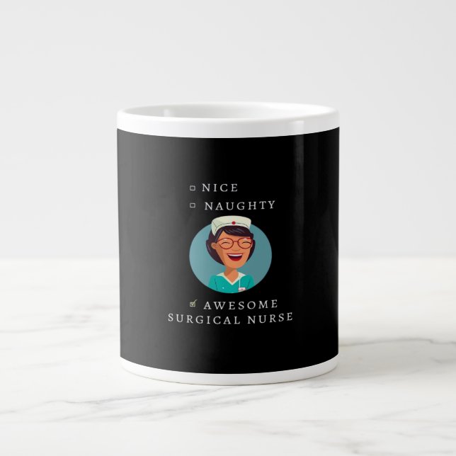 Nette Unartige Toll Chirurgin  Jumbo-Tasse (Vorderseite)