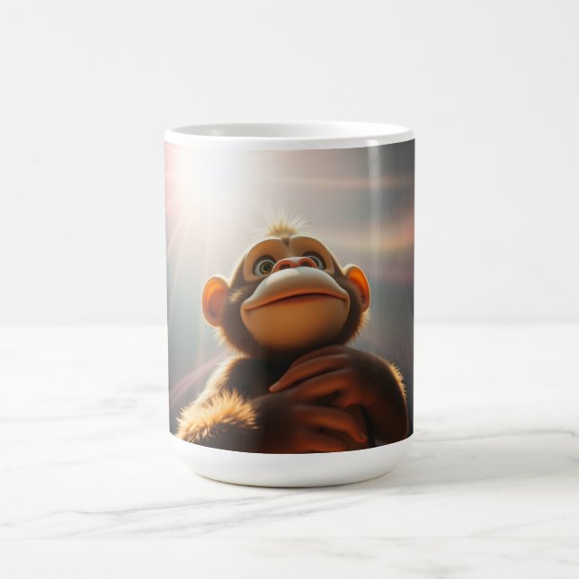 Netter Affe Kaffeetasse (Mittel)