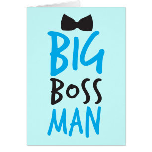 Netter Bossy Entwurf Big Boss Mannes mit einer