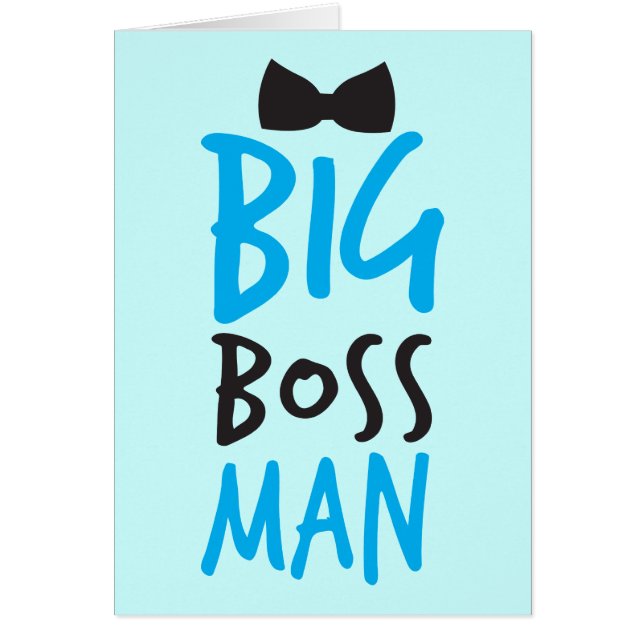 Netter Bossy Entwurf Big Boss Mannes mit einer (Vorne)