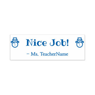 "Netter Job!" Teacher Feedback Rubber Briefmarke Permastempel