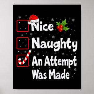 Netter Naughty, ein Versuch wurde Weihnachtsliste  Poster