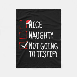 Netter Naughty will nicht sonniges Weihnachten aus Fleecedecke