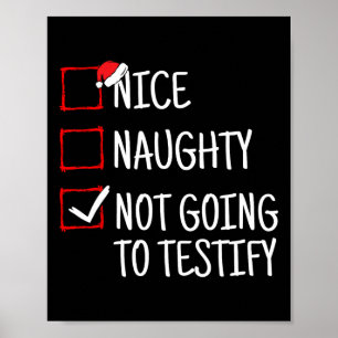 Netter Naughty will nicht sonniges Weihnachten aus Poster