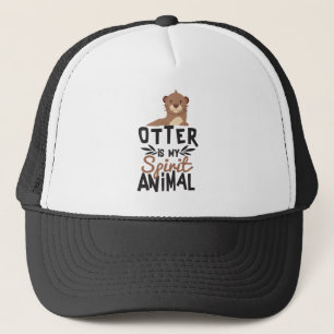 Netter Otter ist mein Geist-Tierdruck Truckerkappe