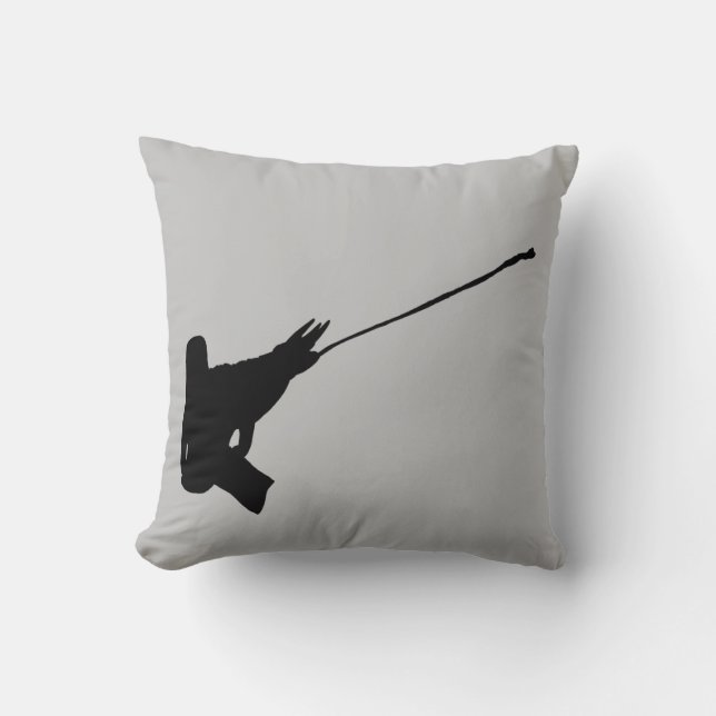 Netter Schuss! Jacksons Chameleon-Silhouette Kissen (Vorderseite)