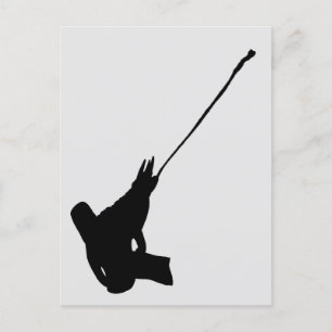 Netter Schuss! Jacksons Chameleon-Silhouette Postkarte