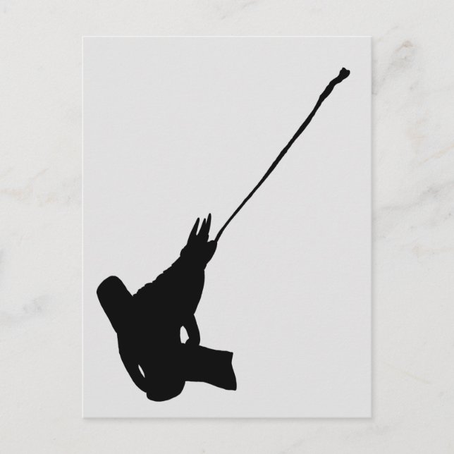 Netter Schuss! Jacksons Chameleon-Silhouette Postkarte (Vorderseite)