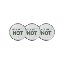 "Netter Schuss... Not" Funny Golf Ball Marker | Pe